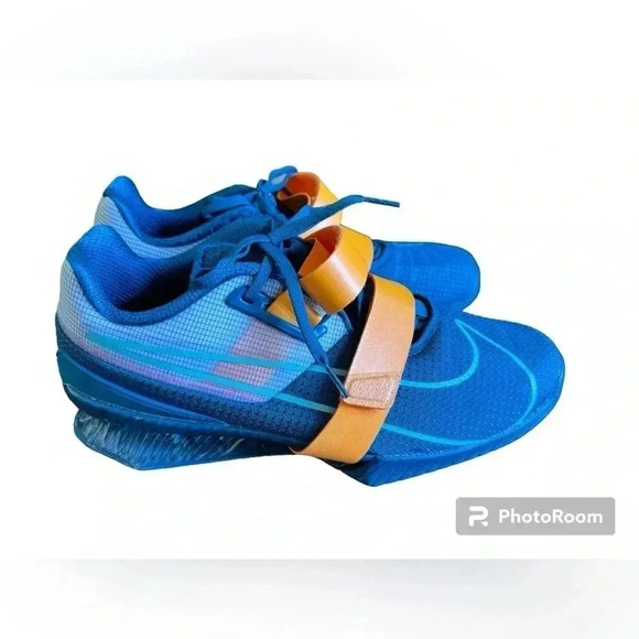 NIKE ROMALEOS 4 Weightlifting Gym Shoes Marina Blue CD3463-493 Men\'s Size 12